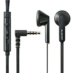 ELECOM EHP-IS3510MBK スマートフォン用ステレオヘッドホンマイク(インナーイヤータイプ)/ 1.2m/ ブラ..