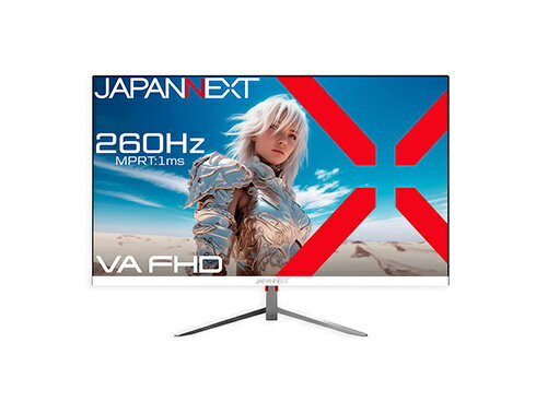 JAPANNEXT JN-V245FHDR260-W 液晶ディスプレイ 24.5型/ 1920×1080/ DP×2、HDMI×2/ ホワイト/ スピーカー有/ 2年保証