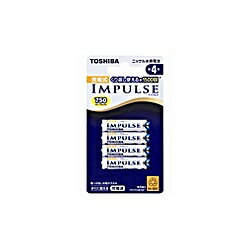 東芝 TNH-4A 4P 充電式ニッケル水素電池インパルス【IMPULSE】(単4形min.750mAh 4本)
