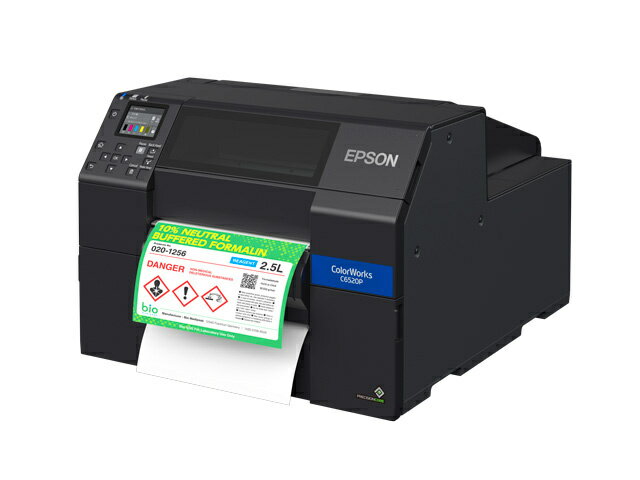 EPSON CW-C6520PG カラーラベルプリンター/ 用紙幅8インチ/ フォト顔料インク搭載/ ピーラーモデル