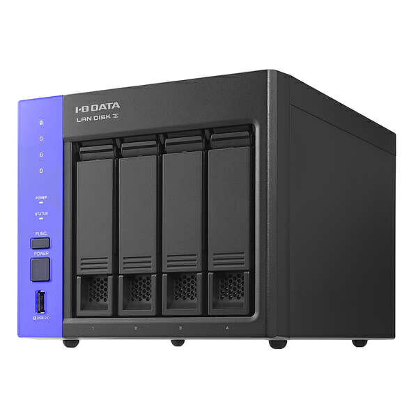 ELECOM Z22WATB04/UT4 IOデータ/ Windows Server IoT 2022 for Storage搭載NAS/ ワークグループ/ 4ベイ/ 4TB