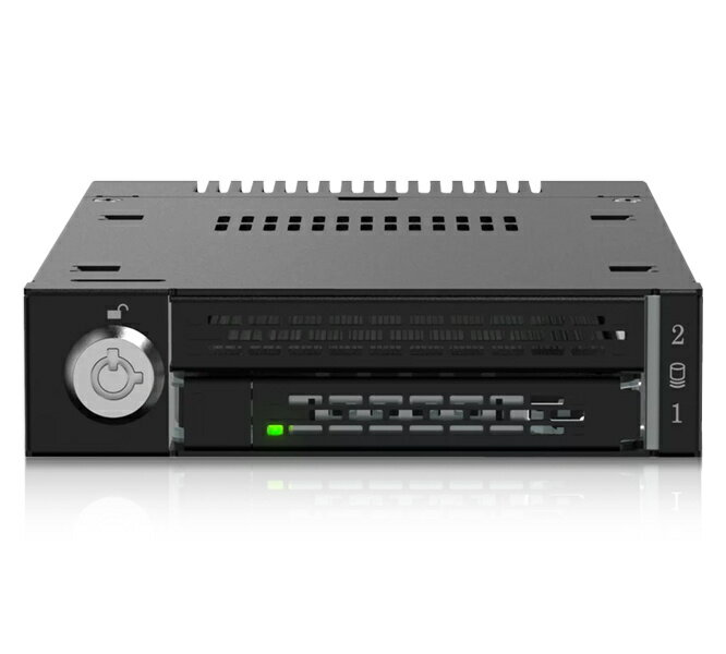 ICY DOCK MB833MK-B V2 M.2 NVMe SSD搭載用リムーバブルケース PCIe 4.0対応 3.5インチベイサイズ