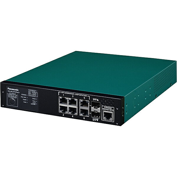 パナソニックEWネットワークス PN260494 6ポート PoE給電スイッチングハブ GA-ML4THPoE+