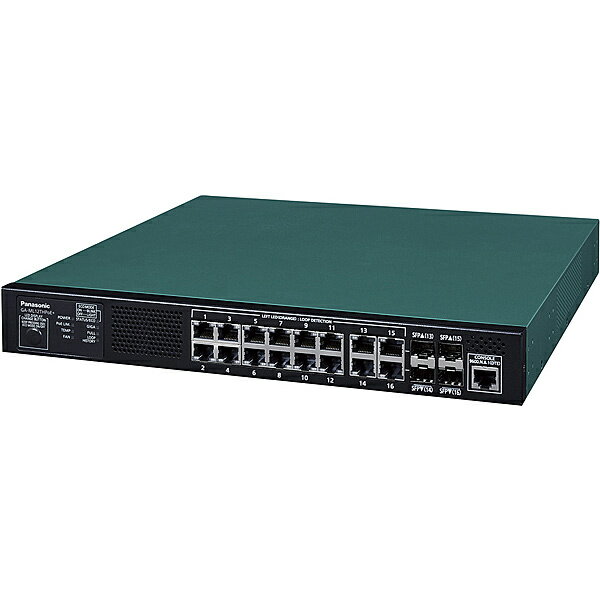 パナソニックEWネットワークス PN261294 16ポート PoE給電スイッチングハブ GA-ML12THPoE+