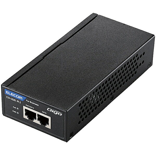 ELECOM EIB-UG01-PL2 Business-grade PoE Injector, 802.3at/af (High Power) Compatible