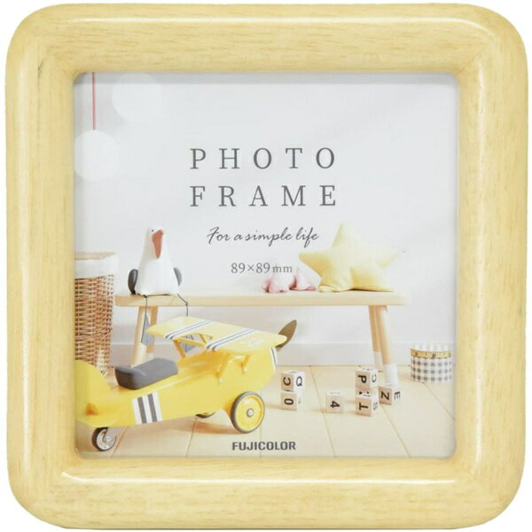 浅沼商会 408205 FUJICOLOR 木製フォトスタンド 4101SQ ましかく(89×89) 木地