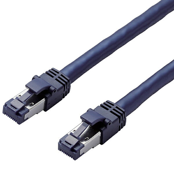 樂天商城 - ELECOM LD-OCTT/BM10 LANケーブル/ CAT8準拠/ 爪折れ防止/ 1m/ ブルーメタリック