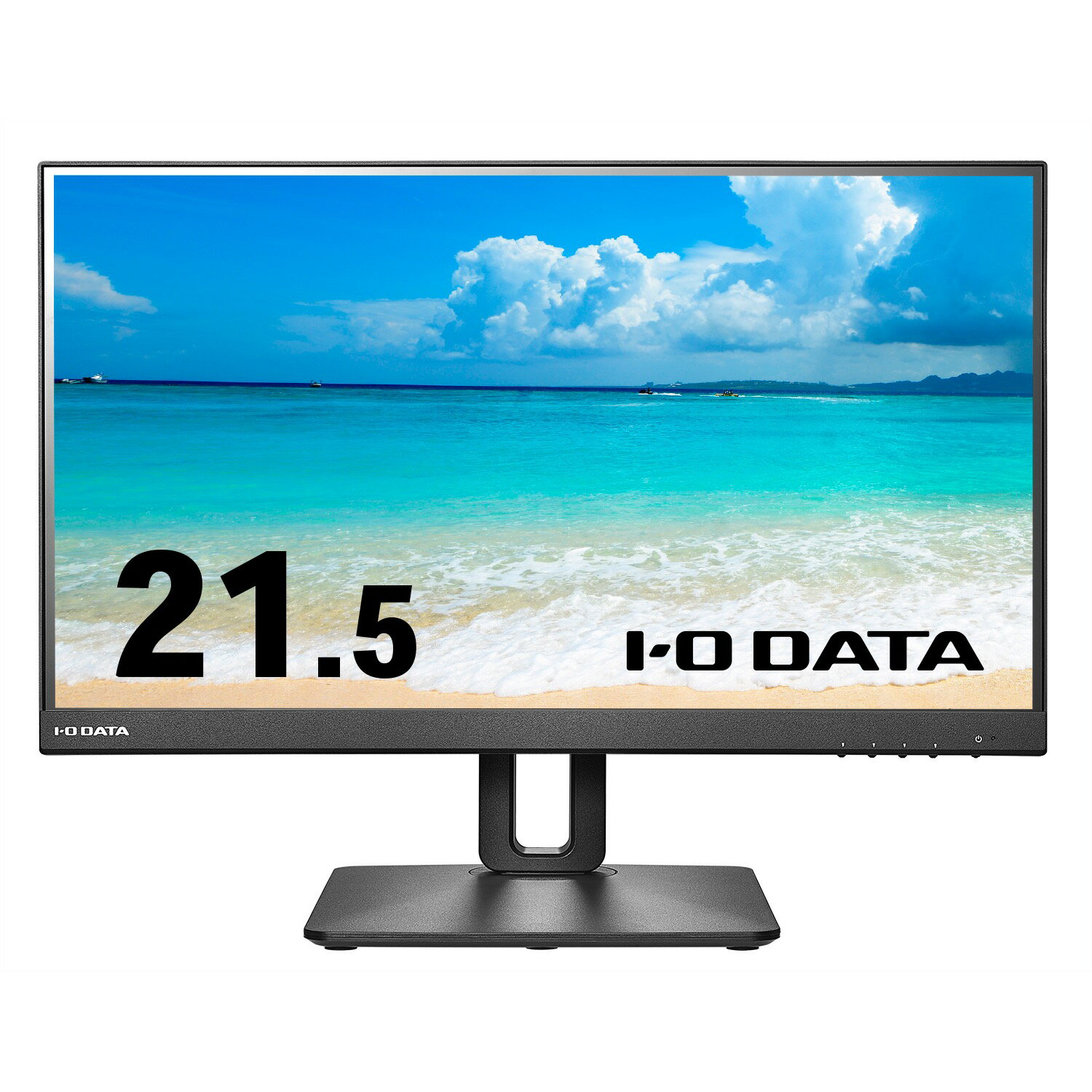 IODATA EX-D221SV-F ワイド液晶ディスプレイ 21.5型/ 1920×1080/ HDMI、DisplayPort/ ブラック/ スピーカー：あり/ 見やすい位置に調整できる/ 100Hz対応＆フリースタイルスタンド