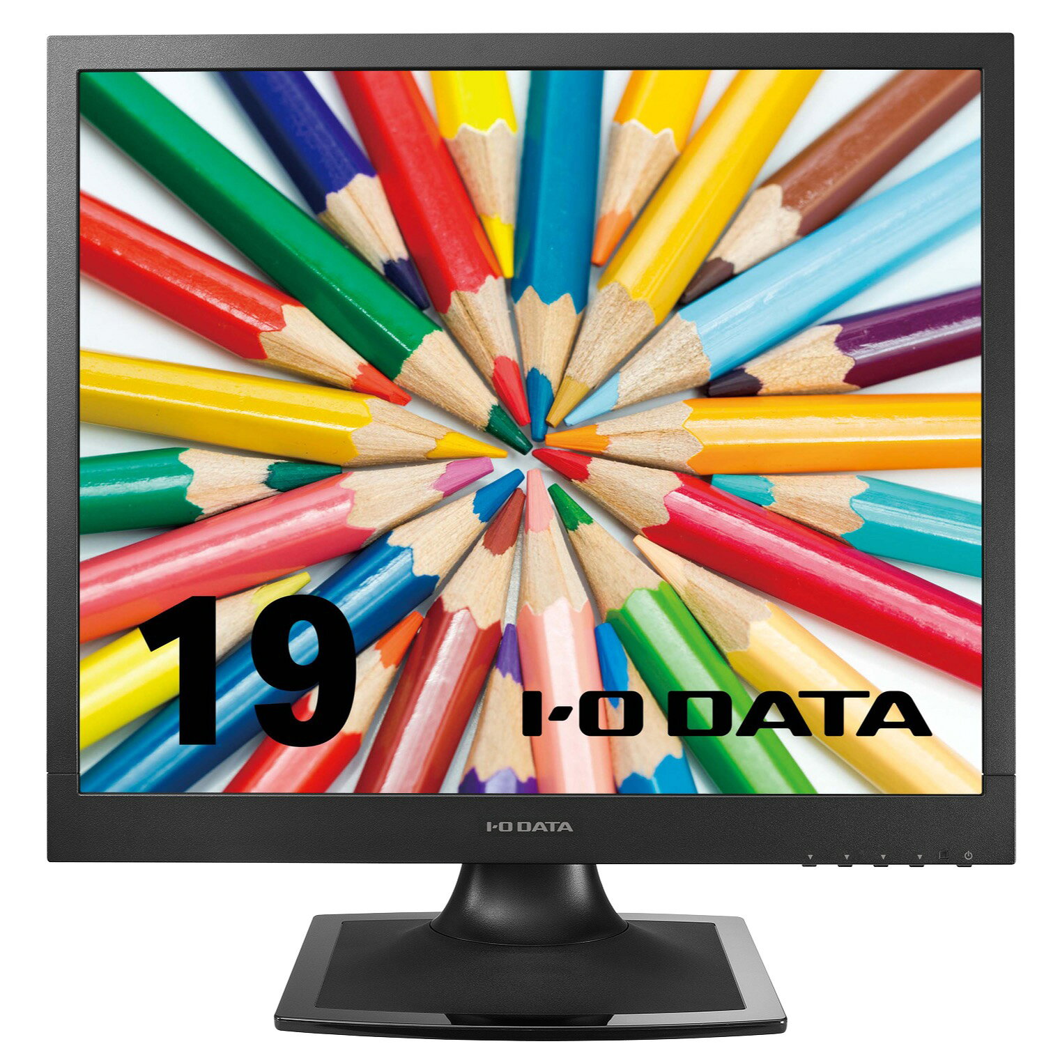 アイオーデータ EX-SAX191DB スクエア液晶ディスプレイ 19型/ 1280×1024/ アナログRGB×1、DVI-D×1/ ブラック/ スピーカー：あり/ 広視野角パネル採用し、目に優しい機能搭載モデル