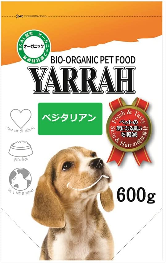 ヤラー　オーガニックベジタリアンドッグフード 600g[YARRAH] ○