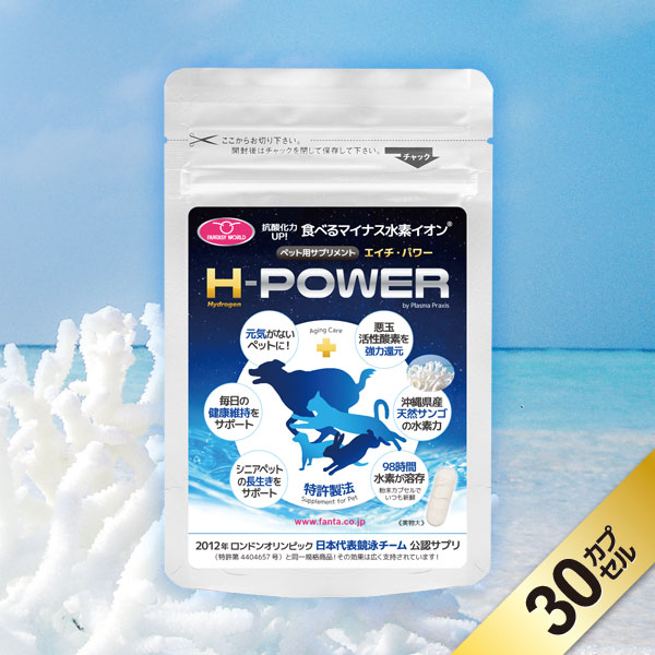 H-POWER　エイチ・パワー 30カプセル【ペット用栄養補助食品】 pluxe1-10010890 P&LUXE サンプル画像2