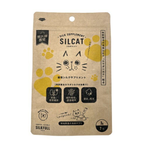 Rakuten - シルクフル 　シルキャット　3g×7包　猫用【SILKFULL 　SILCAT　キャット サプリメント】 ○