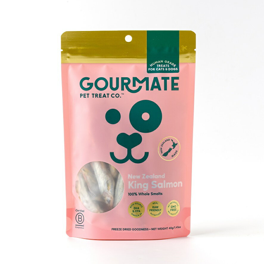 Rakuten - グルメイト　ベイビーキングサーモン　40g 【GOURMATE　犬猫おやつ　一般食　フリーズドライ】 ○