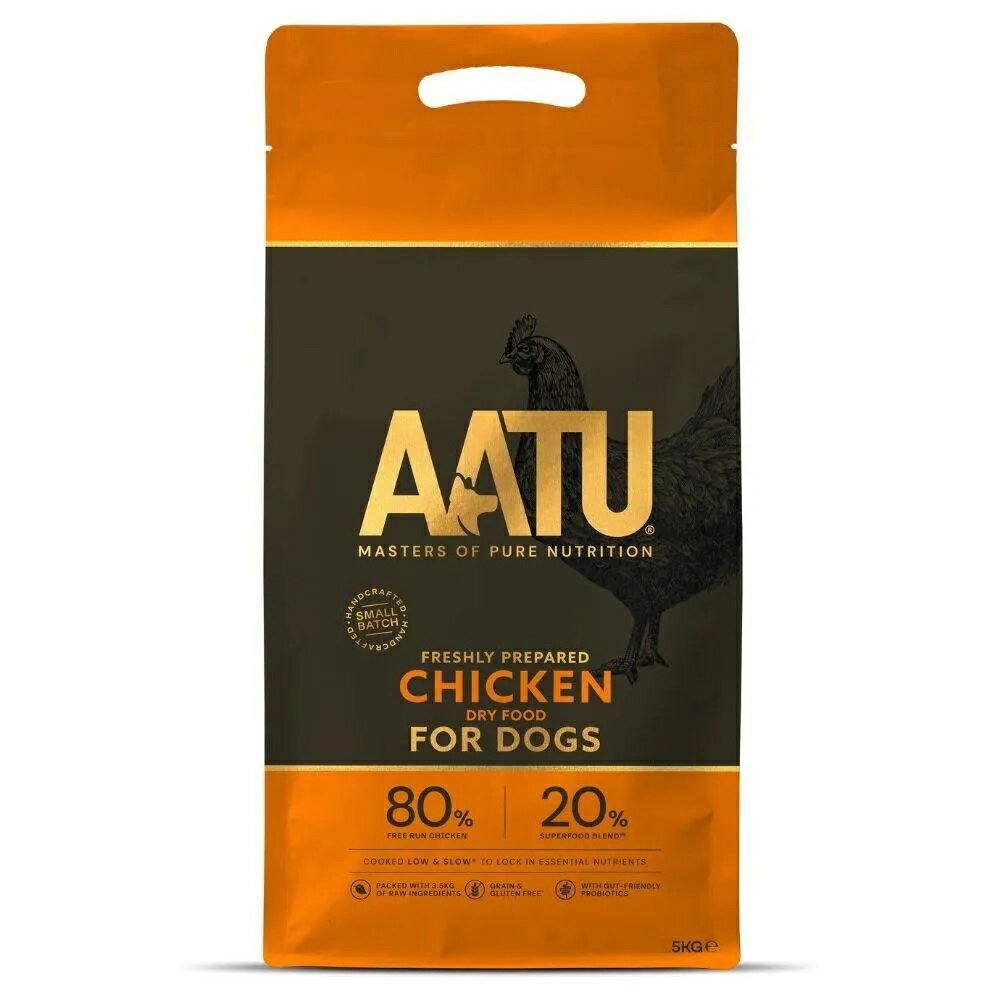 Rakuten - 【リニューアル】アートゥー ドッグ チキン 5kg【AATU　ドライフード　犬用総合栄養食】○