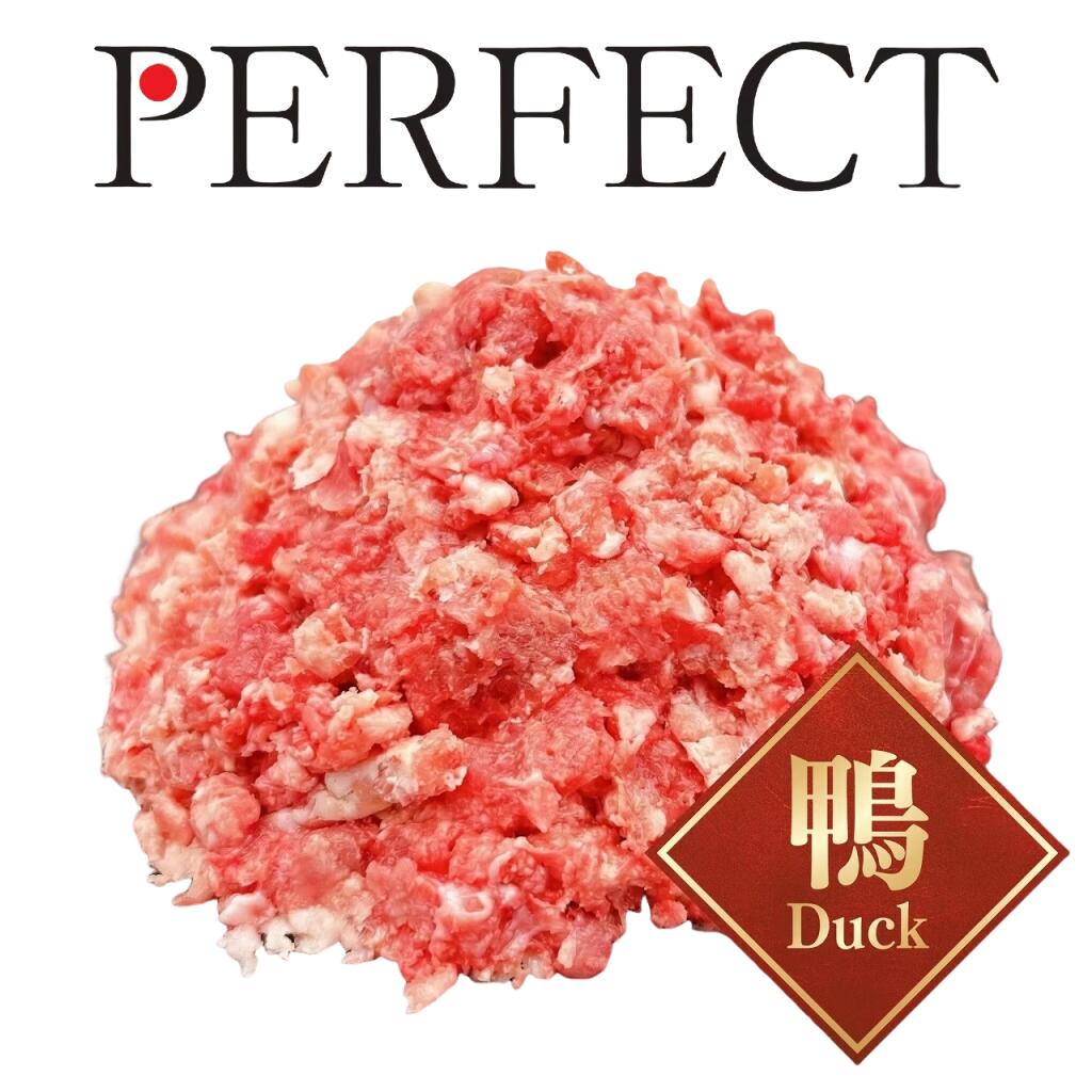 Rakuten - 【生肉・冷凍ドッグフード】WANMART　PERFECT Duck (鴨) ミンチ【ワンマート　パーフェクト　ペット用　無添加　全年齢対応　獣医師監修　ホールフード　京鴨】○