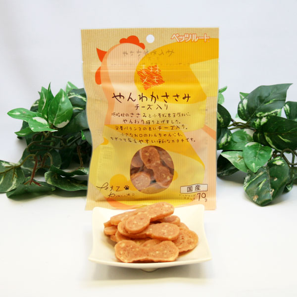 Rakuten - ペッツルート　素材メモ　やんわかささみ　チーズ入り　70g　○