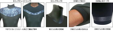 極薄　日本製　2mm　セミドライウェットスーツ　重い、動きにくいなどを解消　ロングチェストZIP　サーフィン　インナーネック標準装備　2ミリセミドライ　フルオーダー無料