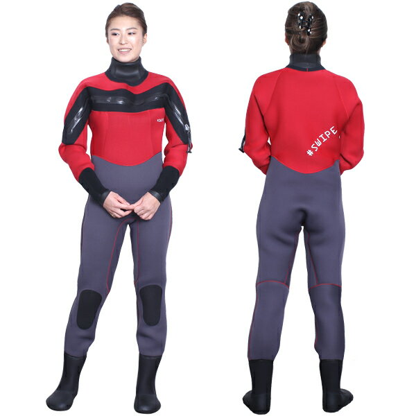 最新モデル　レディースウェットスーツ　ドライスーツ サーフィン　swipe wetsuits　オーダー　5mm　3mm　日本製 レ…