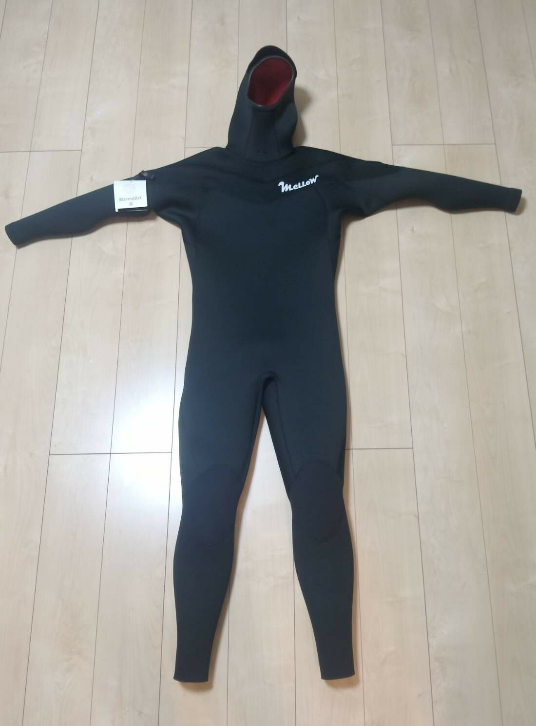 【楽天スーパーセール期間中 楽天ポイント10倍！】新品 未使用 サンプル放出！メンズL-B ウォームダール フード付きジャージセミドライ セミドライウェットスーツ 5×3 日本製 サーフィン 裏地GIGA MELLOW フード付き