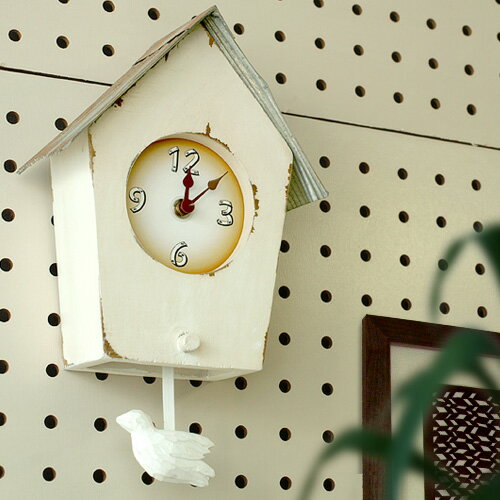 【マラソン期間中 最大P49倍】 【送料無料】 La Luz ラ・ルース アンティーク BIRD HOUSE CLOCK バードハウスクロック 【smtb-F】掛け時計 アンティーク 時計 壁掛け