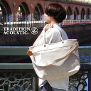 送料無料 トートバッグ キャンバス 革 メンズ レディース Tradition AcousticHEAVYWEIGHT LINE 2way Tote Bag Lサイズ 無地 厚手 ショルダーバッグ 6号帆布 牛革 持ち手◇ヘビーウェイトライン おしゃれ かわいい 人気 ブランド 日本製