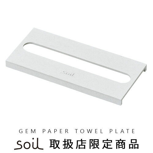 ペーパータオルプレート 収納 珪藻土 P2倍soil GEM PAPER TOWEL PLATEペーパータオルプレート [フタ単品]ペーパータ…