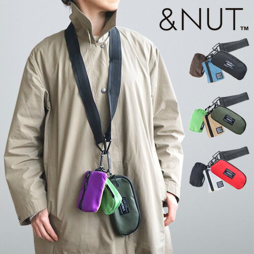 ネックポーチ 首掛け ミニポーチ ネックウォレットアンドナット スリーポーチショルダー＆NUT Three Pouches Shoulder ストラップ カラビナ メンズ レディース おしゃれ サコッシュ ミニ ポシ…