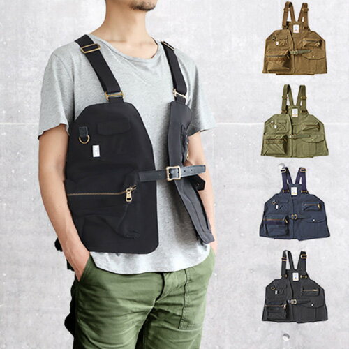 ＼MAX46倍／キャンプ ベスト アウトドア おしゃれ 男女兼用【あす楽14時まで】送料無料AS2OV SHRINK NYLON CAMP VEST 1アッソブ シュリンクナイロンunby アンバイ メンズ レディース フェス バッグ