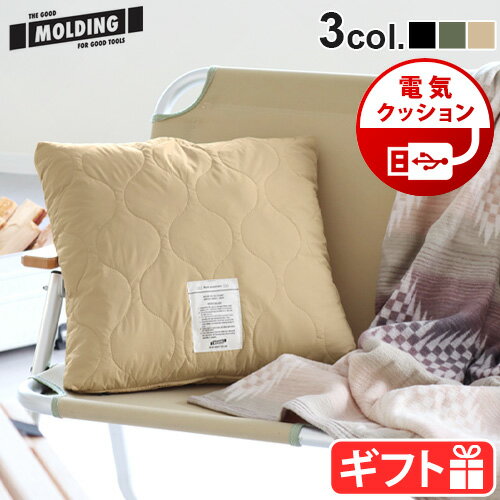 ホットクッション クッション 40×40cm 電気 USBモールディング USB クッション MOLDING USB WARM CUSHION 003368暖かい 寒さ対策 あったかグッズ USB暖房 枕 まくら 腰 防寒グッズ アウトドア 車◇プレゼント ギフト 男性 女性 送料無料