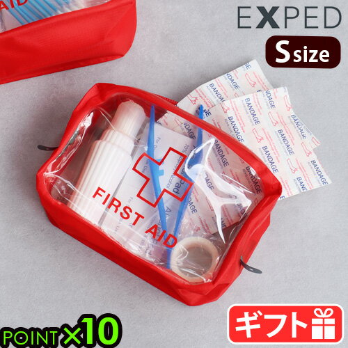  エクスペド クリアキューブ ファーストエイド 1LEXPED Clear Cube First Aid Sサイズビニール 透明 耐水ポーチ 救急箱用 アウトドア キャンプ 収納 オーガナイザー 旅行 海 川 プール 釣り スイミング