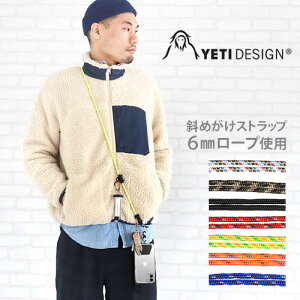 ネコポスOK スマホ ショルダーストラップ おしゃれイエティデザイン エンジニアリング ストラップYETI DESIGN Engineering Strap アタッチメント付スマホ ストラップ アウトドア 全機種 斜めがけ 取り外しOK◇ブランド カラビナ キャンプ【あす楽14時まで】