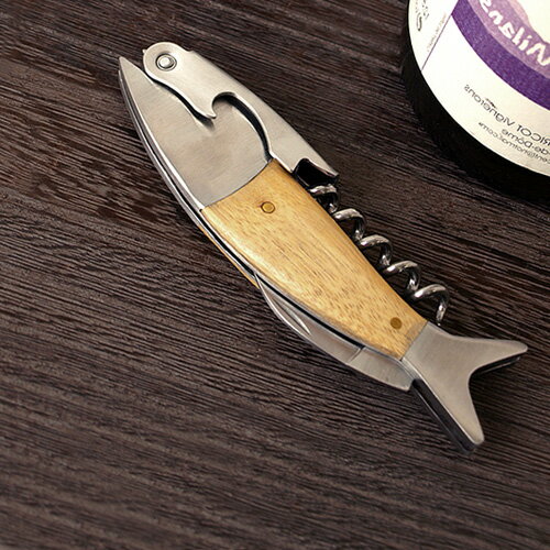  KIKKERLAND Lightwood Fish Corkscrew ライトウッド フィッシュ コルクスクリューソムリエナイフ ワインオープナー ホイルカッター ボトルオープナー