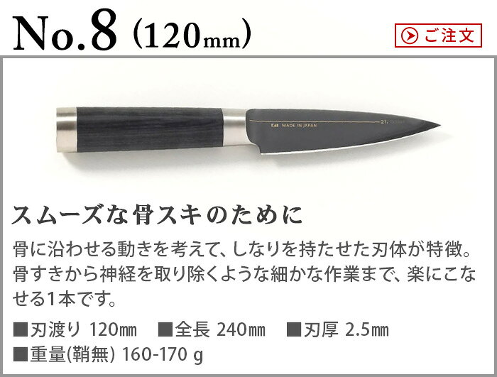 【送料無料】 Michel BRAS ミシェルブラス 包丁 《No.8》 BK-0016 120mm ミシェル・ブラス ミシェルブラス 貝印 KAI 【smtb-F】◇デザイン plywood オシャレ雑貨 plywood-10008606 plywood キッチン・インテリア雑貨 サンプル画像2