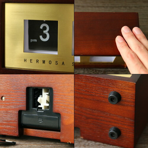 置き時計 置時計 おしゃれ アンティーク ポイント10倍 送料無料 ハモサ ピボットクロック HERMOSA PIVOT CLOCK 【smtb-F】時計 北欧 デジタル ウッド プレゼント ギフト◇贈り物 シンプル デザイン plywood オシャレ雑貨