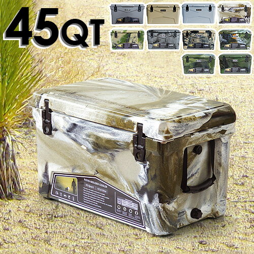 送料無料 クーラーボックス 大型 大容量【あす楽14時まで】アイスランド クーラーボックス 45QT / 42.6LDeelight iceland cooler box迷彩 デザートカモ 保冷力 釣り おしゃれ レジャー アウトドア◇キャンプお花見 シンプル 部活 海 プール キャンプ用品