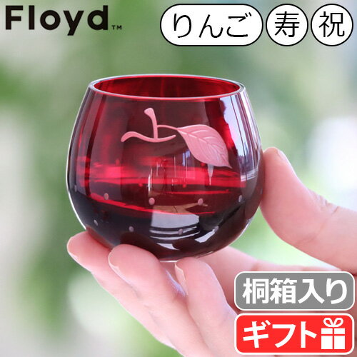 盃 日本酒 おちょこ 冷酒 日本製フロイド 江戸硝子 りんご 1pc 単品Floyd 国産 酒器 乾杯 お酒 晩酌 うつわ 器 和の器 結婚祝い 江戸硝子 ぐいのみ アミューズカップ 伝統工芸 ガラス工芸 桐箱 プレセント ギフト◇母の日 父の日 送料無料