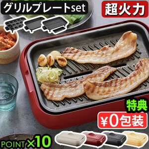 レコルト ホットプレート グリルプレートセット 選べる特典付きおしゃれ 超火力 丸洗い たこ焼き器 焼肉【あす楽14時まで】送料無料 P10倍 recolte Hot Plate ウォッシャブル おすすめ 人気◇一人用 二人用 三人用 結婚祝い プレート 蓋 ギフト プレゼント