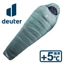 寝袋 シュラフ マミー型 キャンプ 車中泊DEUTER ORBIT ドイター オービット +5° シェール×インク DS3701122-4335圧縮 コンプレッ...