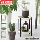 プランタースタンド フラワースタンド 室内 アイアン 錆びにくい 2段アマブロ トゥー ティア プランタースタンド amabro TWO TIER PLANTE...
