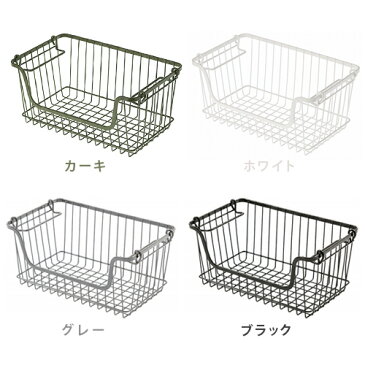 ワイヤーバスケット かご スタッキング 収納 【あす楽14時まで】STACKS WIRE STORAGE OPEN BASKET [ Sサイズ ]スタックス ワイヤー ストレージ オープン バスケットキッチン収納 小物 おしゃれ◇調味料入れ 調味料ラック 積み重ね 収納 デザイン F