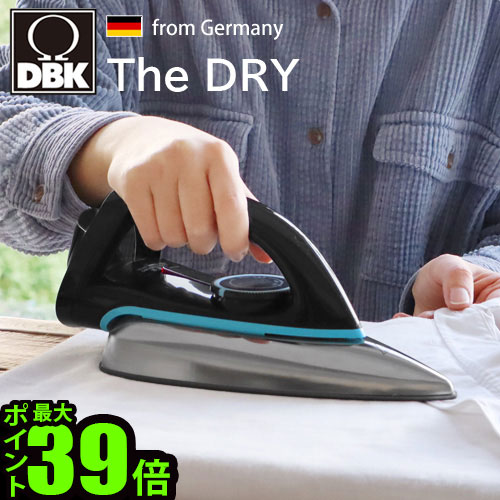 DBK アイロン ドライアイロン dbk The DRY [J78D]ドライ専用アイロン ザ・ドライおしゃれ シンプル ブラック フッ素…