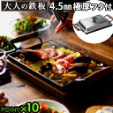 送料無料 鉄板 蓋 鉄板焼き アウトドア プレート フライパン 鉄 P10倍大人の鉄板 鉄板大 角蓋付き OTS8111 ステーキ皿 IH対応 蓋つき ステーキ用フライパン 卵焼き器 日本製◇おしゃれ シンプル キッチン バーベキュー パーティー F