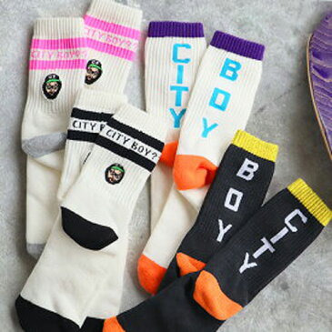 靴下 メンズ レディース おしゃれ スニーカー【あす楽14時まで】メール便OKchi-bee Nelson Outdoor Socks ネルソン アウトドア ソックスARE YOU CITYBOY？？ / CITYBOY2 / HORNYスケーターソックス◇クルーソックス 厚手 白 黒 ギフト プレゼントF