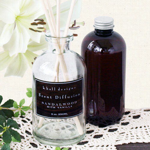 【あす楽14時まで】 k.hall designs Scent Diffusion ケイ・ホールデザインズ ディフューザー [ 236ml ] ディフューザー スティック 【楽ギフ_包装】【楽ギフ_メッセ】 (-)