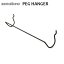 有孔ボード 壁 フック 収納 アマブロ ペグシリーズ amabro PEG SERIES HOOKペグ ハンガー ≪PEG HANGER/ブラック≫ディスプレイ 穴あきベニヤ 壁面ボード◇パンチングボード インテリア ホック フック 収納 デザイン plywood オシャレ雑貨 880円