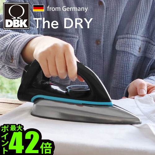 DBK アイロン ドライアイロン dbk The DRY ドライ専用アイロン ザ・ドライおしゃれ シンプル ブラック フッ素コーティング シンプル 使いやすい 軽量 温度調節 生活家電 新生活◇ プレゼント 引っ越し祝い インテリア家電 レトロ