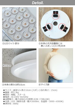 \豪華特典付/ シーリングファンライト 薄型 おしゃれ led 照明 軽量Slimac UZUKAZE 空気清浄機能付き うずかぜ【あす楽14時まで】P10倍 送料無料 リモコン付 サーキュレーター ◇羽なし 羽のない 天井照明 調光調色 空気循環 スマートスピーカー対応 新生活