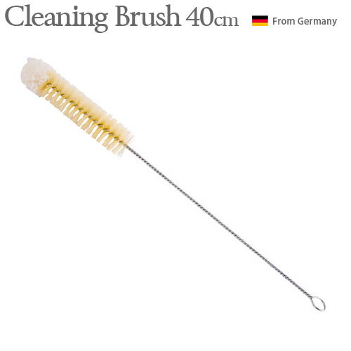 キッチンブラシ キッチン用品 レデッカー クリーニングブラシ ≪ 40cm ≫ REDECKER CLEANING BRUSH WITH COTTON TIP【 ドイツ 台所 掃除 掃除用品 大掃除 豚毛 コットン 母の日 贈り物 ギフト プレゼント コップ 瓶 】