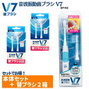 【公式】つまようじ法 音波振動歯ブラシV7〈ET-V2〉+ 替ブラシ(2本入)2個セット〈RT-02〉長持ちキャップ ブイセブン pmj