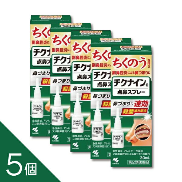 【5個】『チクナインC点鼻スプレー 30mL』　鼻づまり・鼻炎に効く　チクナイン錠と併用もおすすめ【小林製薬】【第2類医薬品】